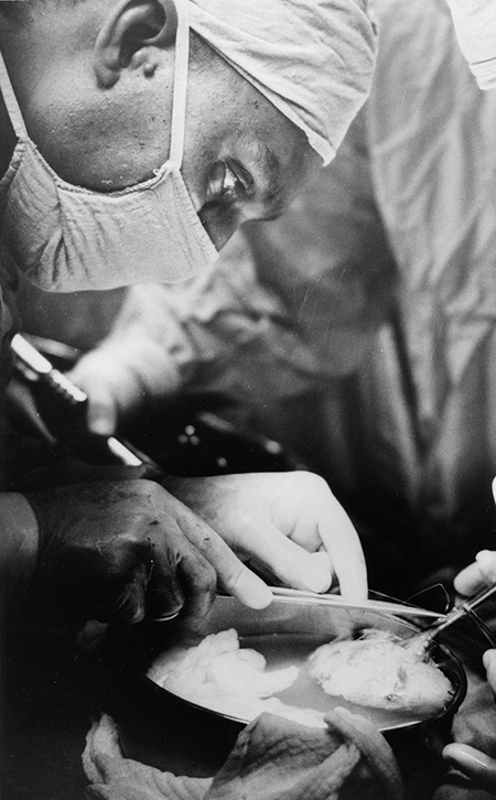 Samuel Kountz performing a Kidney Transplant