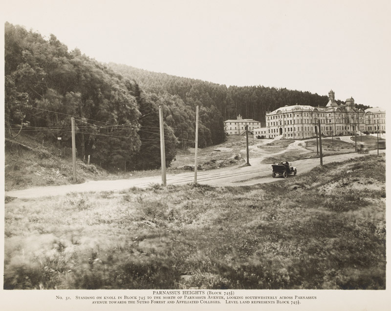 View of Parnassus Heights from 1910