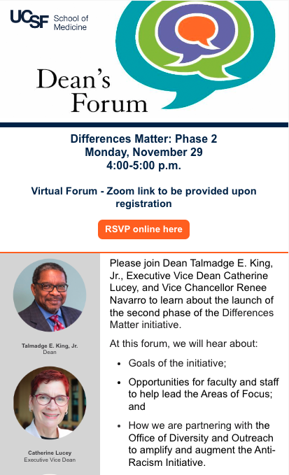 Invitation to Deans Forum