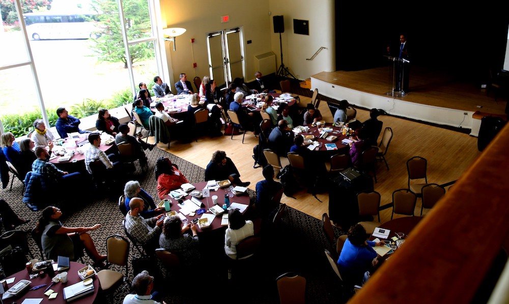 Faculty and staff participate in the 2018 Diversity Retreat.