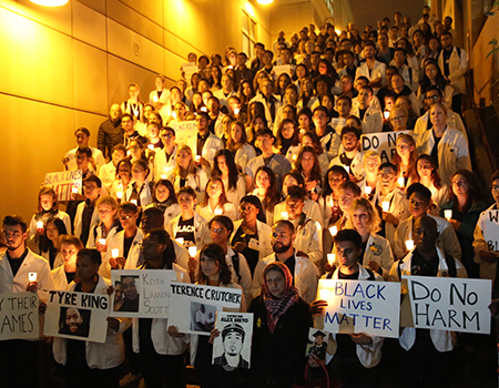 White Coats for Black Lives Vigil