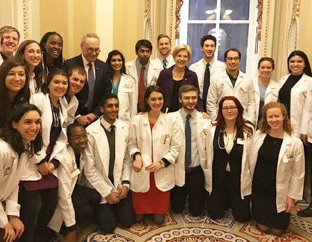 students with senators schumer and warren students with senators schumer and warren